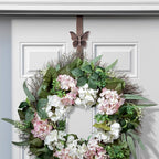 Haute Decor Adapt Adjustable Length Door Wreath Hanger with Interchangeable Icons (Oil-Rubbed Bronze-Reindeer/Pumpkin/Butterfly/Fleur de lis) - 4 Wreath Hangers in 1