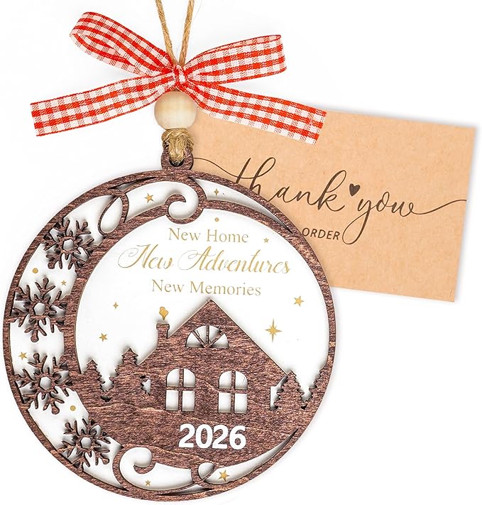 New Home Christmas Ornament 2026, Housewarming Gifts for Owners, Men, Women, First Home Together Ornaments, New Beginning Decor, New Home Owners Gift Ideas, House Warming Gifts New Home
