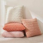 Fancy Homi 4 Packs Decorative Throw Pillow Covers for Living Room Couch Bed, Modern Farmhouse Boho Home Décor Accent Cushion Case, 24" x 24", Pink Series