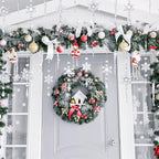 Giegxin 32 Pcs Crystal Christmas Ornaments Crystal Hanging Snowflakes Acrylic Xmas Tree Icicle Drop Decorations with Hooks for Christmas Snow Party Winter(Transparent)