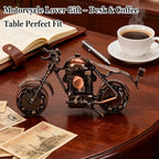 Metal Motorcycle Model - Collectible Moto Decor, Ideal Motorcycle Gifts for Men, Handcrafted Metal Replica for Study/Office/Living Room Decoration