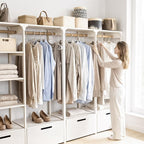 Utopia Home Plastic Hangers 100 Pack - Perfect Space Saving Clothes Hanger - Durable and Strong - Perfect Closet Organizers with Shoulder Grooves (White)