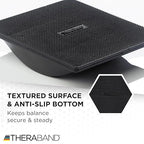 THERABAND Rocker Board Stability and Balance Trainer, Lateral Wobble Board, Core Strength Balance Board for Adults, Physical Therapy, Agility Training, Compact Non-Slip Design