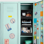GRANNY SAYS 3-Shelf Hanging Closet Organizer, Collapsible Closet Hanging Shelves, Nursery Hanging Organizer, Black, 29 ½" H X 12" W X 12" D, 1-Pack
