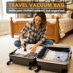 SpaceAid Travel Vacuum Bags for Luggage with Electric Pump, 18 Pack Vacuum Seal Bags for Clothing Travel, Space Saver Compression Bag for Backpack and Suitcase