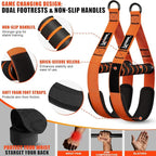 Upgraded Pull Up Assistance Bands, Heavy Duty Resistance Bands with Handles, Exercise Band with Door Anchor, Adjustable Workout Band Set for Pull Up Bar, Full Body Strength&Muscle Training, Home Gym