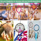 M METERXITY 12-Pack Dream Catcher Rings,2 Inch Metal Round Shape Macrame Wreath Floral Ring Hoop for Home/Valentine/DIY Craft/Wedding/Wall Hanging Decorations [White Silver]