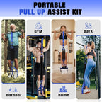 Pull Up Bands, Heavy Duty Resistance Bands with Handle, Workout Bands for Pull Up Bar, Pullup Assist Band Set for Exercise, Full Body Workout, Home Gym for Enhanced Strength, Muscle Training