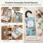 ROSE COTTAGE Large 12 Packs Sea Breeze Hanging Closet Deodorizer Air Freshener Long Lasting Scented Sachets Smell Goods for House