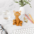 Catitude - Whimsical Cat Raising Middle Finger Figurine - Hilarious Get Ready for Laughs - Stress Relief - Gifts for Cat Lovers,