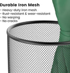 19.5" H Mesh Umbrella Stand - Ventilated Mesh Umbrella Holder for Entryway - Extra Capacity Storage for Umbrellas Canes & More - Freestanding Indoor Organizer 10.4" L x 10.4" W x 19.5" H - 2P Black