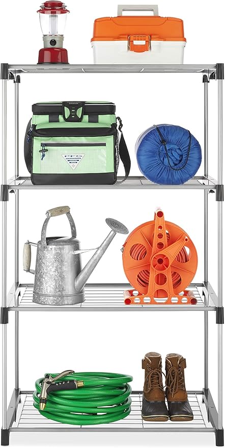 Whitmor Modern Industrial Freestanding Closet Organizer