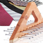 Leinuosen 2 Pack Cedar Tie Organizer Wooden Neck Tie Hook Organizer Storage up to 40 Ties Convenient Storage for Neckties, Belts, Hats