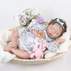KSBD Lifelike Reborn Baby Dolls Girl-20 inch Realistic Sleeping Newborn Girl with Weighted Soft Body,Christmas Birthday Gift with Accessories for Kids Age 3+