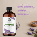 NaturoBliss Lavender Essential Oil with Glass Dropper - 100% Pure and Natural - Essential Oils for Diffuser, Aromatherapy, Soap and Candle Making, Lavender Essential Oil Pure, Lavender Oil, 4 Fl Oz