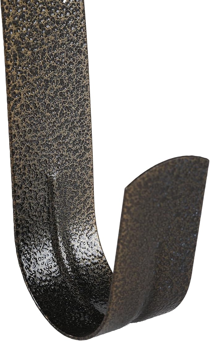 Sattiyrch 12" Wreath Hanger for Front Door,Steel Over The Door Hanger Hook,Wreath Door Hanger(Textured Bronze, 2)