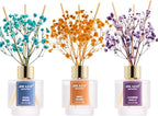Airkeep Reed Diffuser Set of 3, Ocean Breeze Sweet Orange Cashmere Vanilla Oil Reed Diffusers for Bedroom Living Room Office Aromatherapy Oil Reed Diffuser for Gift 50ml x 3