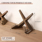 ANBOXIT Plate Stand for Display - 6.5 Inch Plate Holder Display Stand, Wooden Picture Frame Holder, Decorative Table Top Easels