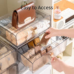 Socks Underwear Drawer Organizer Dividers, 16 Cell Stackable Closet Organizer, Plastic Underwear Drawer Storage for Clothing, Baby Clothes, Bra, Ties, Belts