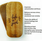 Sadhu Board for Yoga Practice, Handmade Wooden Board with Nails for Standing on Feet, Sadhu Practice Wood Board with Galvanized Nails, Relaxation Board for Acupuncture Massage, Yoga Gift