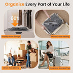 Vacuum Storage Bags Rechargeable Wireless Pump - 15 Pack Travel Storage Bags，Travel & Home Organizer Set, Multi-Size Space-Saving Bags, Perfect for Closet Luggage Bedding Clothing Storage