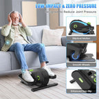 FUNMILY Under Desk Elliptical, Under Desk Bike Pedal Exerciser, Fully Assembled Leg Exerciser 2 in 1 Seated Standing Elliptical, Ultra-Quiet Mini Elliptical Machines for Home Office Use