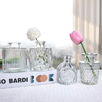 Glass Bud Vase Set of 66 Pcs, Vintage Clear Small Glass Vases for Flowers, Bud Vases in Bulk, Mini Vase for Centerpieces, Wedding, Home Decor and Events
