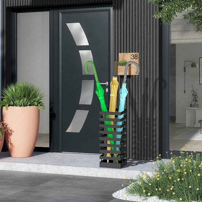 Invech Umbrella Holder for Indoor Entryway, 16.2 Inch Metal Umbrella Rack Storage for Home, Office, Hotel