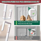 15" Reversible Wreath Hanger for Front Door, Fits Most Doors up to 1-3/4", Heavy Duty Steel Over The Door Hooks Hold up to 80 LBS for Spring & Easter Wreaths, Seasonal Door Decor, White 1 PC