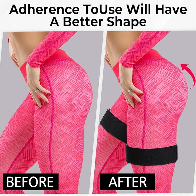 2 Pcs Occlusion Bands Glutes Hip Building Blood Flow Restriction Bands BFR Bundle Booty Bands Best Fabric Resistance Bands for Women Exercising Your Butt Squat Thigh Fitness