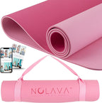 NOLAVA Yoga Mats & Complete Sets - TPE, Non-Slip - Includes Mat, Blocks, Strap, & More (6pc or 7pc Sets) - For Pilates, Yoga & Fitness