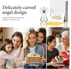 Crystal Guardian Angel Figurine Decoration, Glass Guardian Angel Statue Christmas Birthday Gifts for Girl Women Girlfriend Daughter, Art Collectible Figurines Home Decor (Angel -Clear)