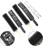 EXREIZST Expandable 3 in 1 Spreader Bar Set with Bag and 4 Premium Soft Pad Leather Straps with 2 Chains Adjustable Home Yoga Bar Kit, Black
