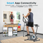 JLL Smart Upright Elliptical & Full-Body Cross Trainer – Compact, Low-Impact Cardio Machine for Home, Arm & Leg Workout, Whisper-Quiet, Heart Rate Monitor, Bluetooth with Fit App, Magnetic Resistance