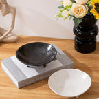 6" Decorative Bowl, Multi-Purpose Black Decorative Bowls for Keys, Candy and Home Decor, Small Ceramic Bowl