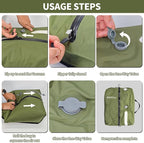 2 Pack Reusable Vacuum Bags for Travel,Waterproof Professional IP67 Zipper Reusable Vacuum Compression Bags,Space Saver Bags for Suitcases Backpack(No Pump)