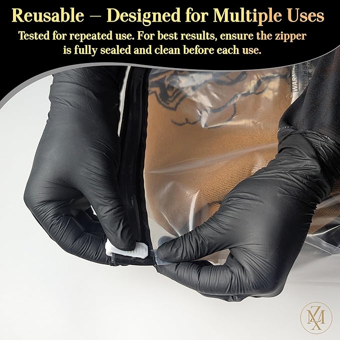 Vacuum Storage Bags – 12 Pack with Hand Pump | Space Saver Compression Bags for Clothes & Bedding | Extra Thick, Airtight Double-Zip, Triple-Valve | Reusable Storage (Jumbo/Large/Medium)