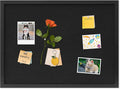 DAHAPYBOO Cork Board with Linen Black,Bulletin Board 23"x17", Corkboards for Office Home School Message Board or Vision Board Decoration.
