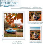 KTKDE 5x7 Picture Frame Set of 5,White Wooden frames, Vertical & Horizontal Wall Hanging for Wall or Tapletop Display,Studio Gallery Photo Frame for Photos, Posters & Art Prints