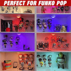 AZEAM Acrylic Riser,2 Pcs Clear Display Risers Stand Cologne Organizer Acrylic Shelves 3 Tier Shelf for Amiibo Funko POP Figures Cupcake Food Desserts Holder Perfume Collection Cosmetic Product