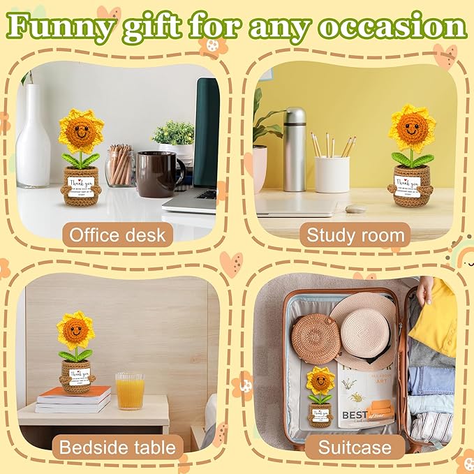 Funny Thank You Gifts for Women Men - Teacher Appreciation Gifts for Mom, Mini Gift for Mom, Friend, Teacher, Sister, Emotional Support Small Cute Stuff Things, Collectible Dolls