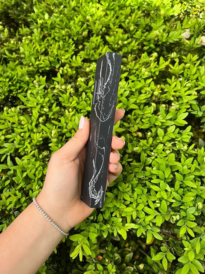 A&S Mezuzot A&S Modern Stone Mezuzah Case Design, Mezuza Cover for Scroll Protection, Easy Peel and Stick Houswarming Gift and Home Blessing