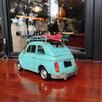 Vintage Car Model Chic Home Decor Metal Beach Decoration Display Pull Back Desk Topper Car Model Vintage Vehicle Iron Art Mancave Ornament