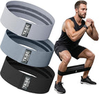 Tribe Lifting Fabric Resistance Bands for Legs - Workout Bands Resistance Bands for Men and Women - Booty Bands for Working Out - Exercise Bands Resistance Bands Set - Elastic Bands for Exercise