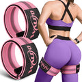 BFR Booty Bands for Women Glutes - Blood Flow Restriction Bands with Weekly Plan for Legs, Butt & Hip Building, Occlusion Bands for Workouts, Best Fabric Bands for Squat Butt & Thigh