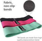 Fittest Pro by Limm Resistance Bands for Legs and Butt, Fabric Exercise Loop Bands Yoga, Pilates, Rehab, Fitness and Home Workout, Strength Bands for Booty