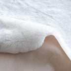 White Faux Fur Rug 5x7 Rugs for Living Room Shag Washable Area Rug Fuzzy Rugs for Bedroom Girl Room Decor Rectangle Rug