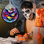 Jocidea Bat Hanging Ornament Glass Ornament - Christmas & Halloween Decoration - Keepsake Gift