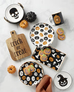Oneida Serveware, Vintro Halloween Hors D'Oeuvres Tray, Made of Porcelain, Dishwasher Safe, Halloween Decor Indoor, Spooky Party Table Decorations, Fall Decor, Rectangular (1 Piece, 9.75 x 6.25-Inch)
