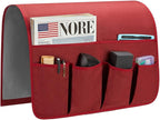 Sofa Armrest Organizer, Remote Control Holder for Recliner Couch, Arm Chair Caddy with 6 Pockets for Magazine, Tablet, Phone, iPad